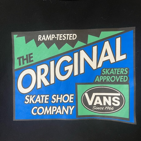 Vans Women’s Ramp Tested Graphic Cropped Crew Neck Long Sleeve Oversized XS - Picture 9 of 9